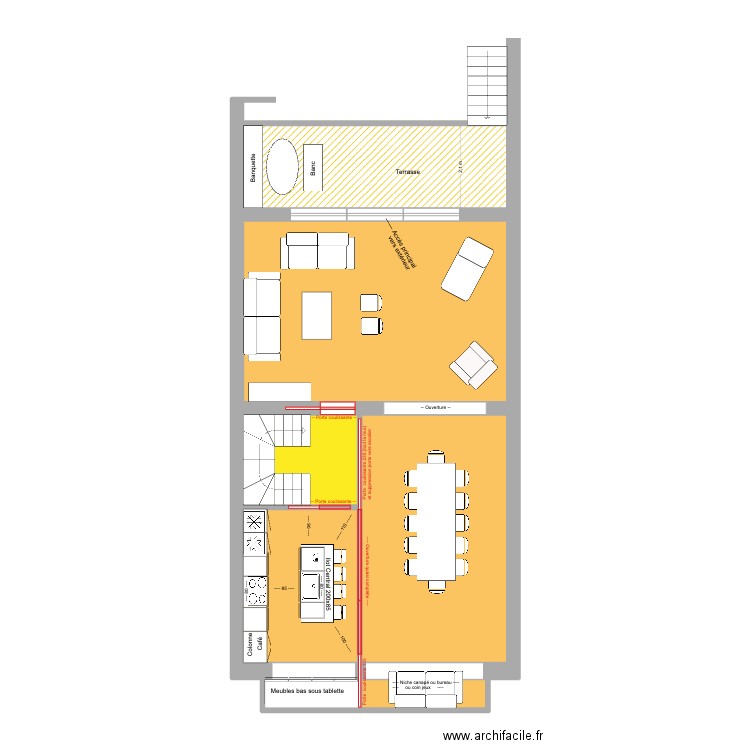 Victor Gilsoul Rez Unif Adé V2. Plan de 7 pièces et 90 m2