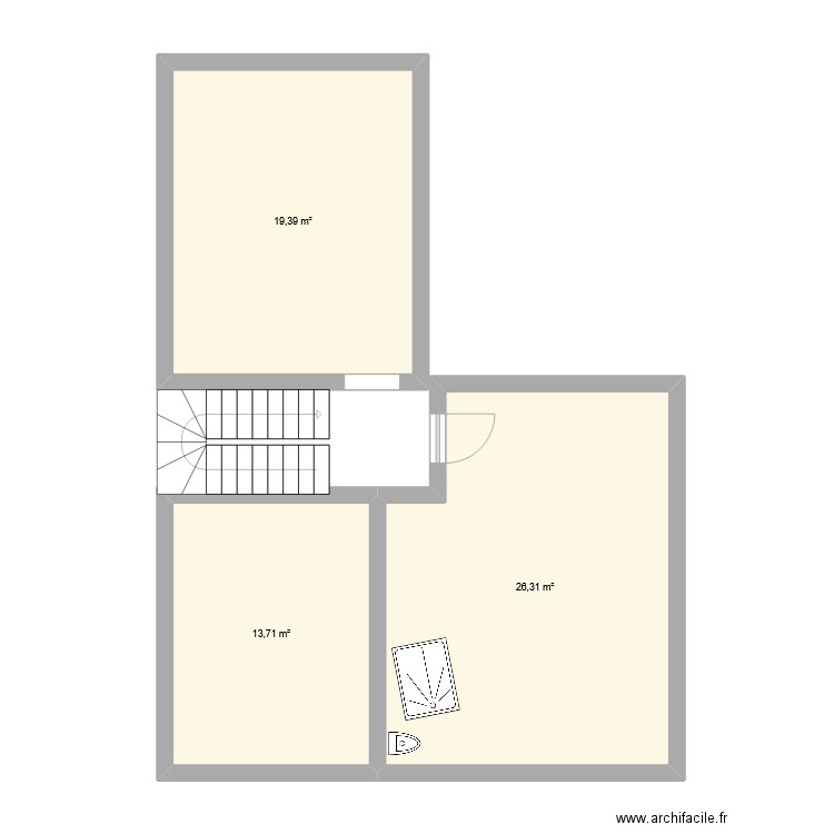 1er étage projet Douai. Plan de 0 pièce et 0 m2