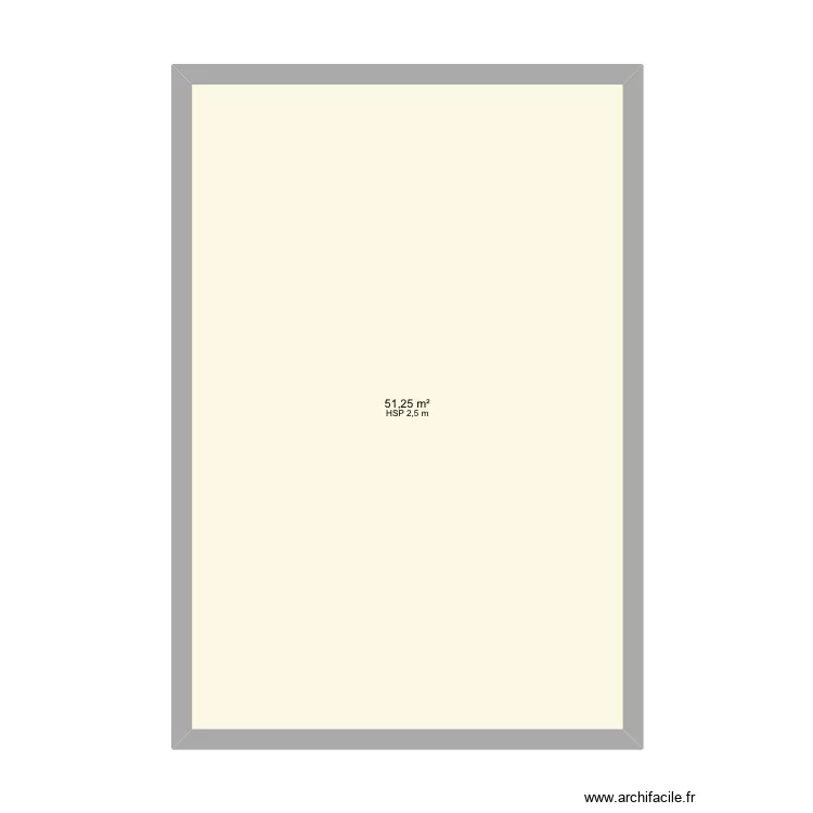 Plan maison. Plan de 1 Pièce et 51 m² Plan maison. Plan de 1 Pièce et 51 m²
