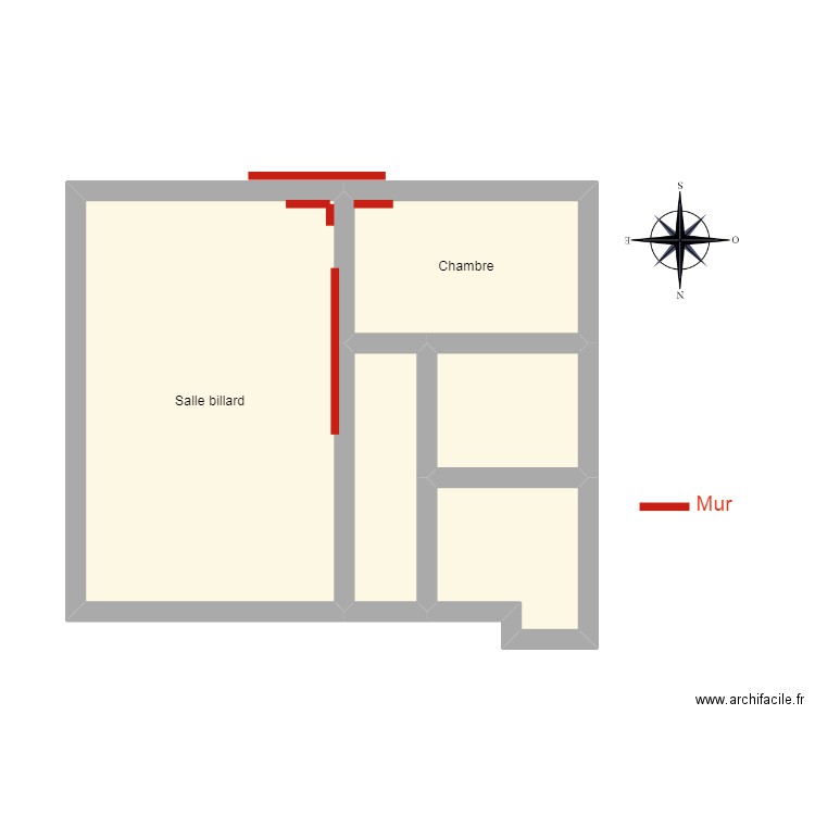 Gatty étage. Plan de 0 pièce et 0 m2