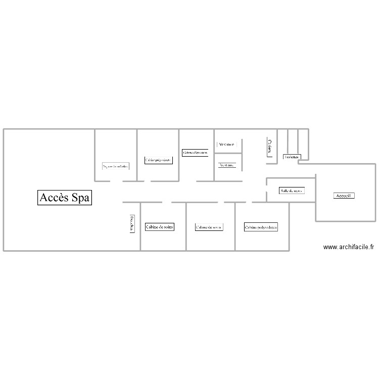 bambou spa. Plan de 0 pièce et 0 m2