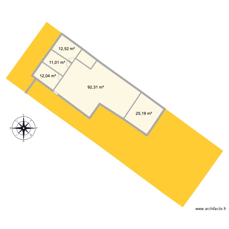 Les clayes val d'arcy 2. Plan de 5 pièces et 153 m2