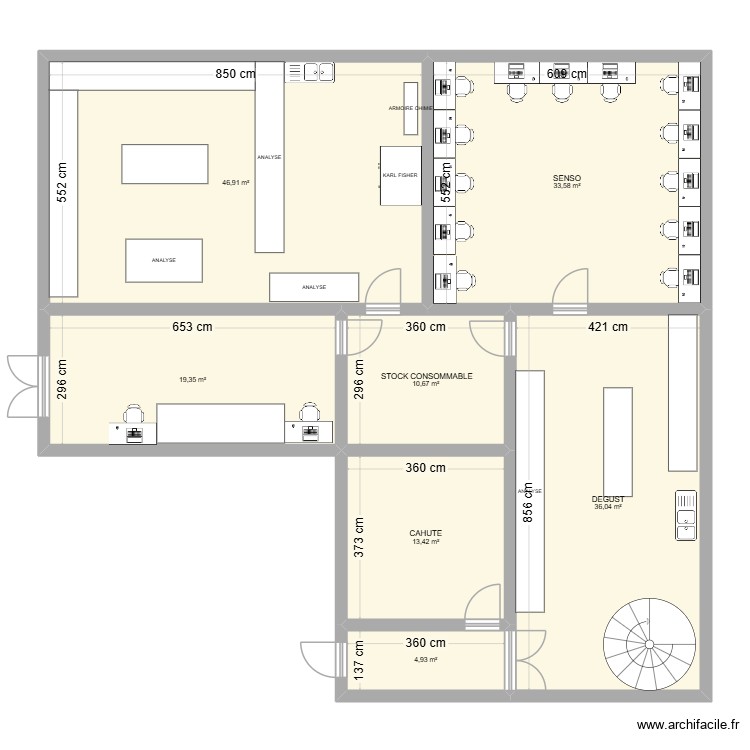 PLAN 3 LABO. Plan de 0 pièce et 0 m2