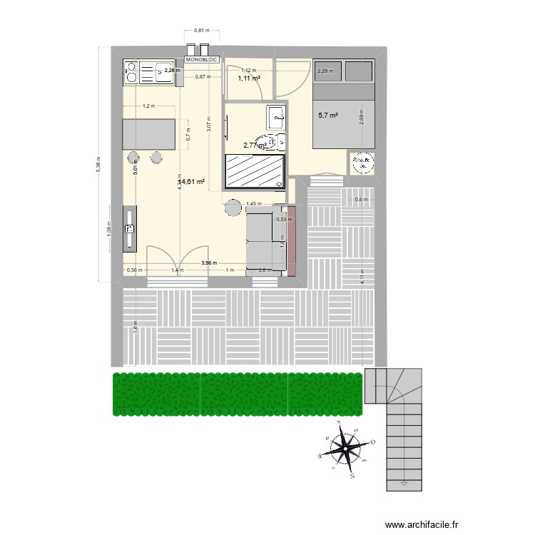 PRAMOUSQUIER 2. Plan de 0 pièce et 0 m2
