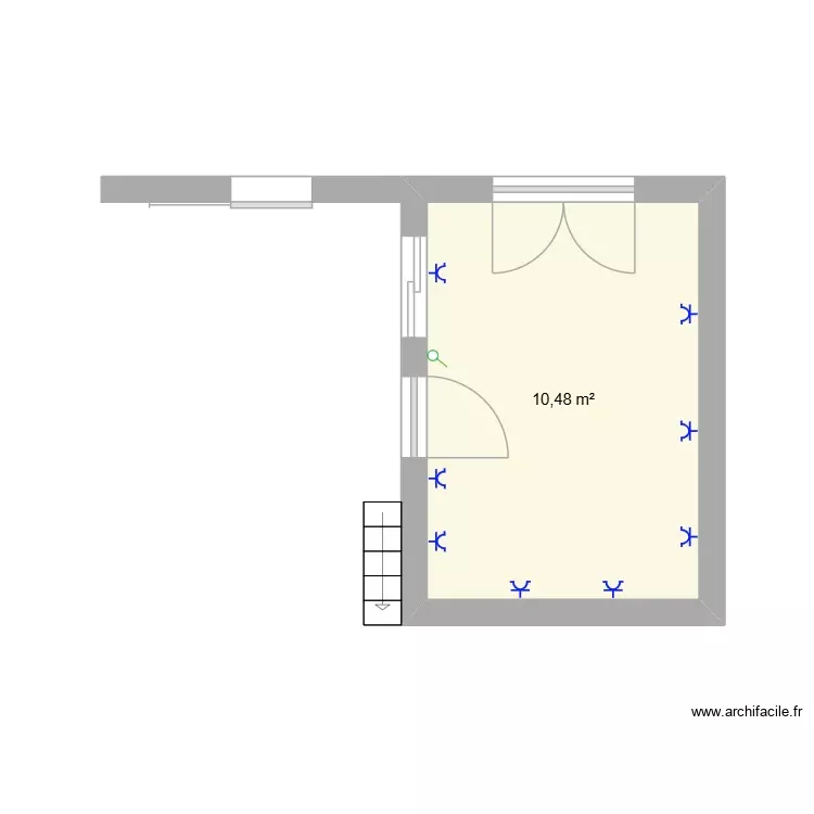 Mama Rosa_rdc1_tomada. Plan de 1 Pièce et 10 m² Mama Rosa_rdc1_tomada. Plan de 1 Pièce et 10 m²