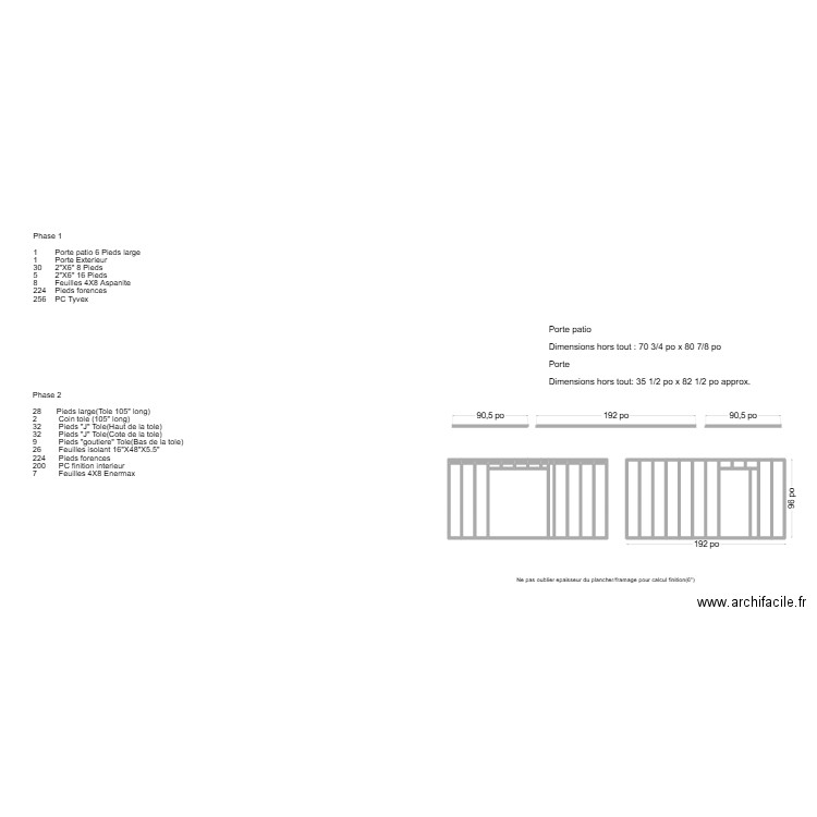 Mur Cote Fleuve 16X32 Aout. Plan de 0 pièce et 0 m2