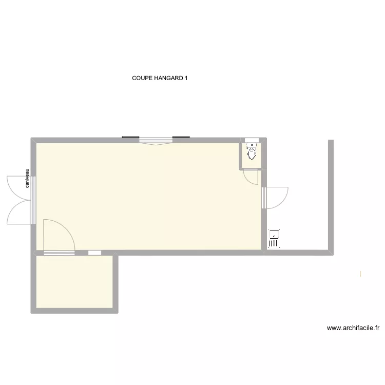 HANGARD 14 nue standard. Plan de HANGARD 14 nue standard. Plan de