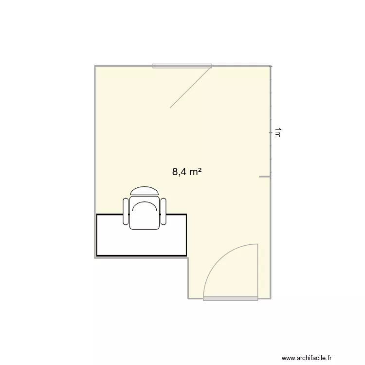 bureau. Plan de 1 et 8 m² bureau. Plan de 1 et 8 m²
