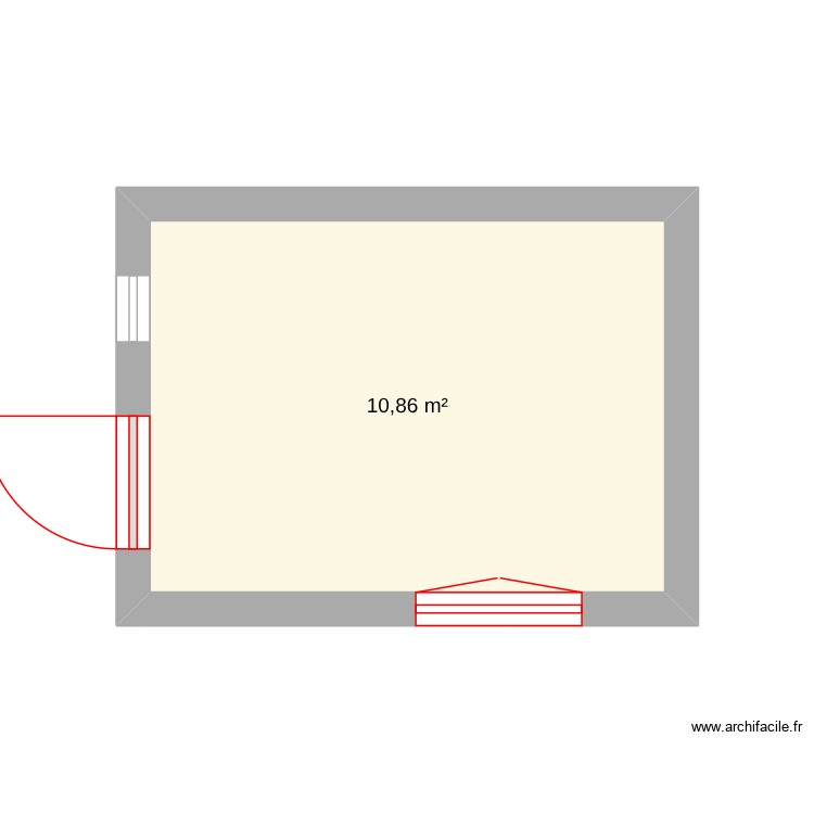 Plan facade. Plan de 0 pièce et 0 m2