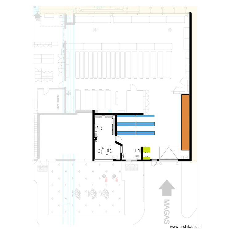 MagasinV2. Plan de 0 pièce et 0 m2