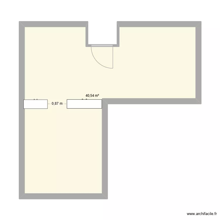 plan magasin 1. Plan de 1  et 41 m²