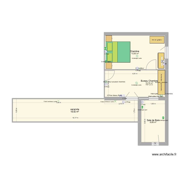 Electrique 2. Plan de 0 pièce et 0 m2