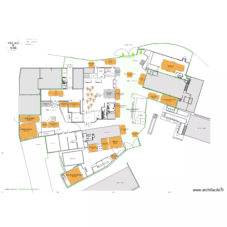 VDE2 JUJU_Village du Soir. Plan de 