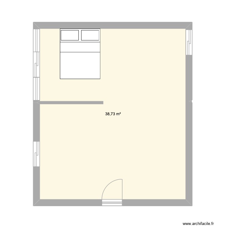 bois. Plan de 0 pièce et 0 m2