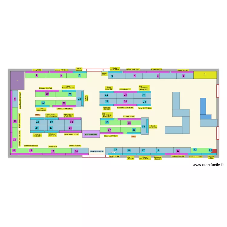 HOTTE DU PERE NOEL 2025. Plan de 