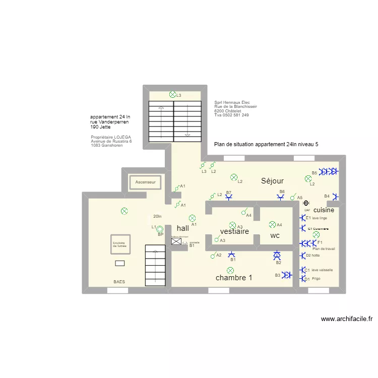 24LN LOJEGA 20LN NIVEAU 5. Plan de 