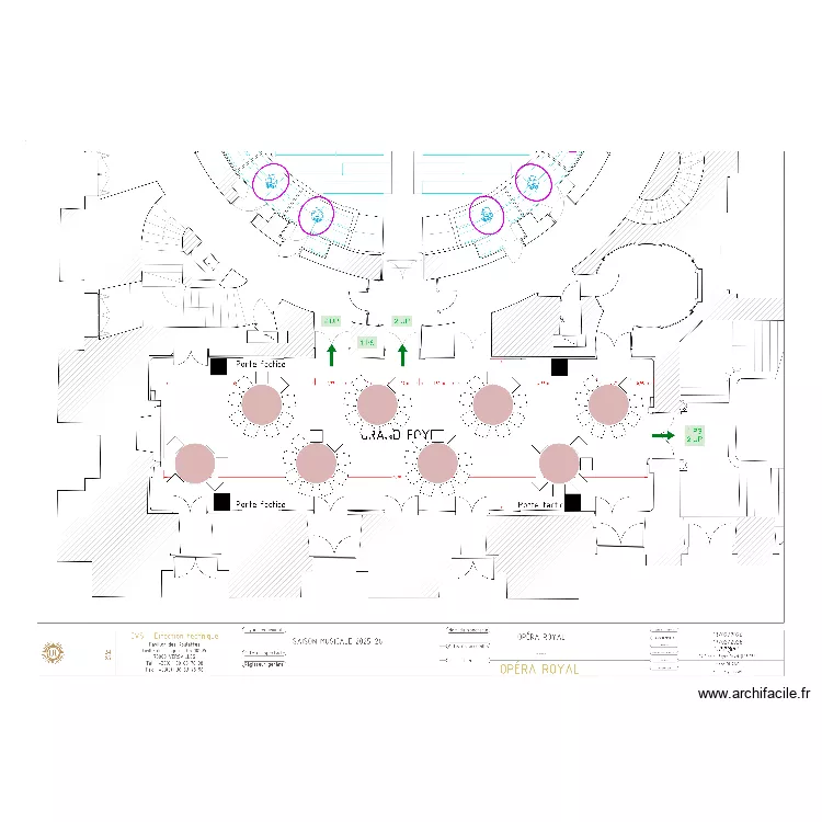 Foyer Royal - Versailles. Plan de Foyer Royal - Versailles. Plan de