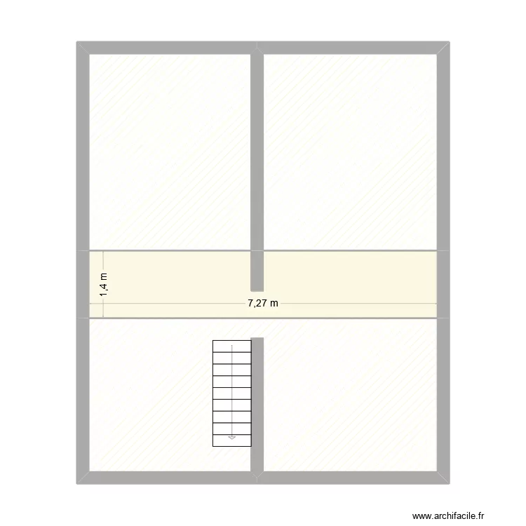 COMBLE. Plan de 4 et 61 m² COMBLE. Plan de 4 et 61 m²