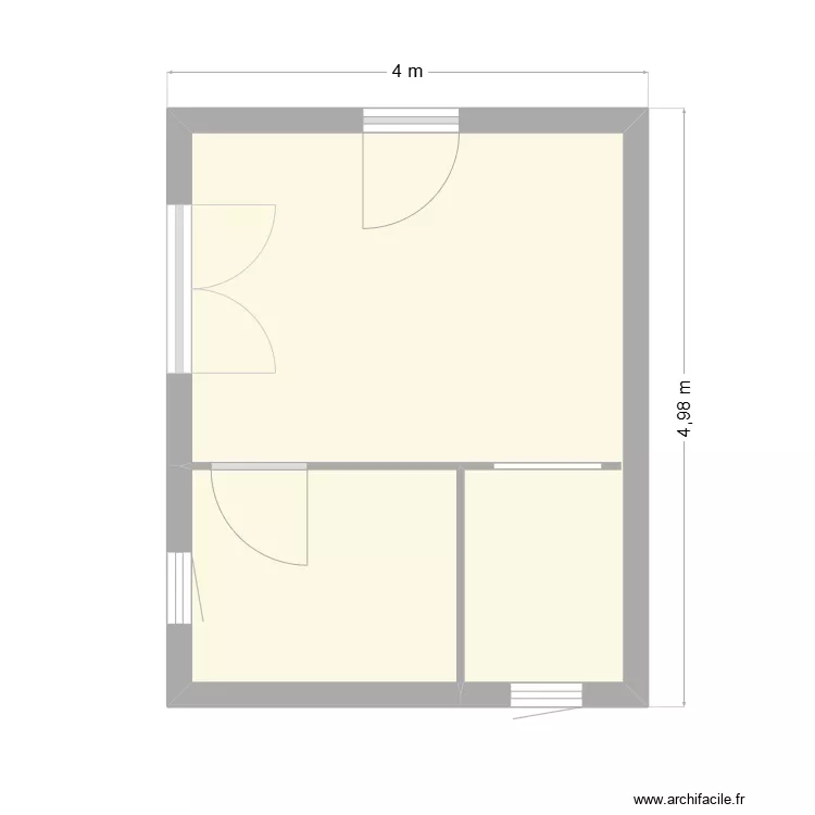 implantation extension. Plan de 