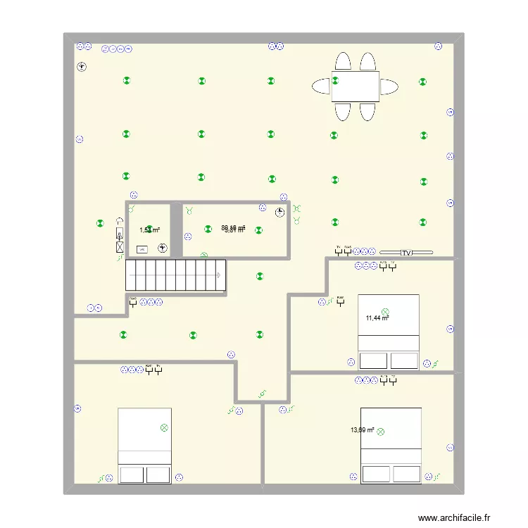 appartement copain nanou. Plan de 