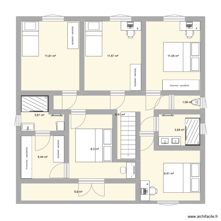 R+1 modifié Elec. Plan de 0 pièce et 0 m2 R+1 modifié Elec. Plan de 0 pièce et 0 m2