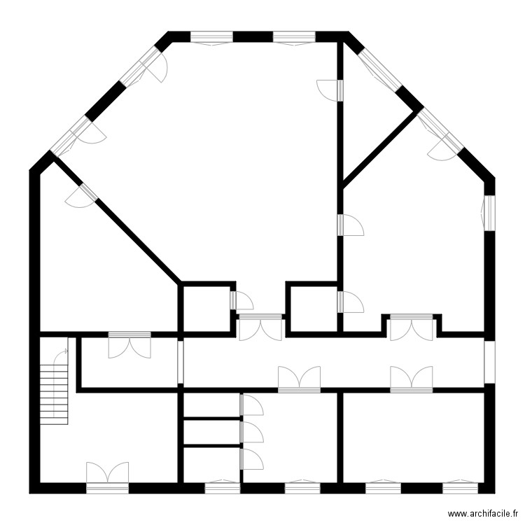 wito. Plan de 14 pièces et 137 m2