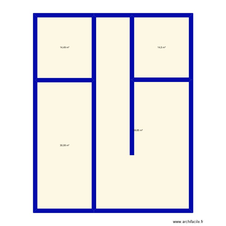 maison LE LEUY. Plan de 4 pièces et 119 m2