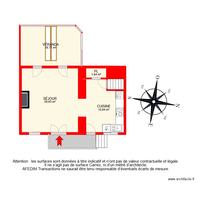 BI 28133-. Plan de 32 pièces et 273 m2