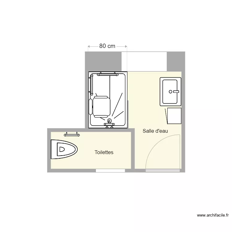 plan apres travaux guiader. Plan de 