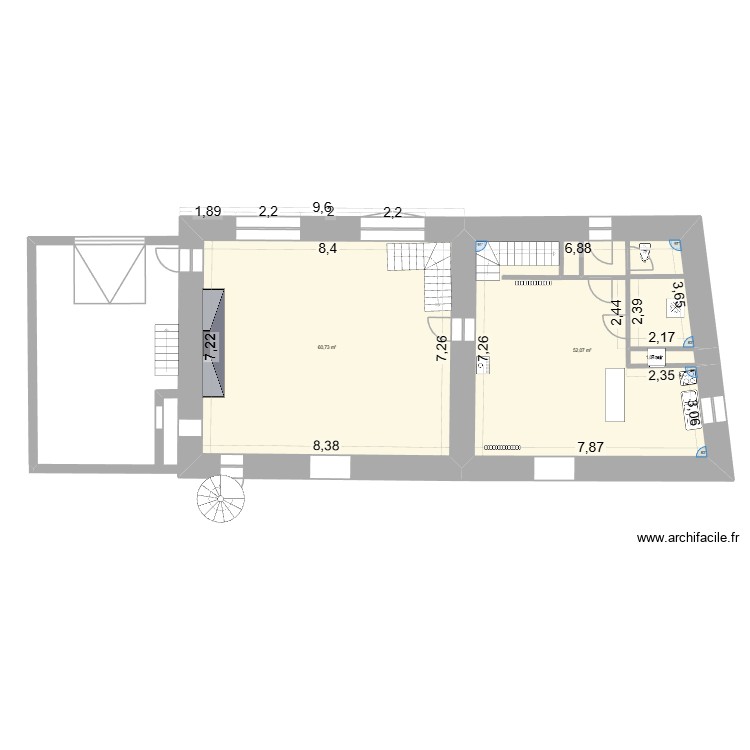 Chevre RDC. Plan de 0 pièce et 0 m2