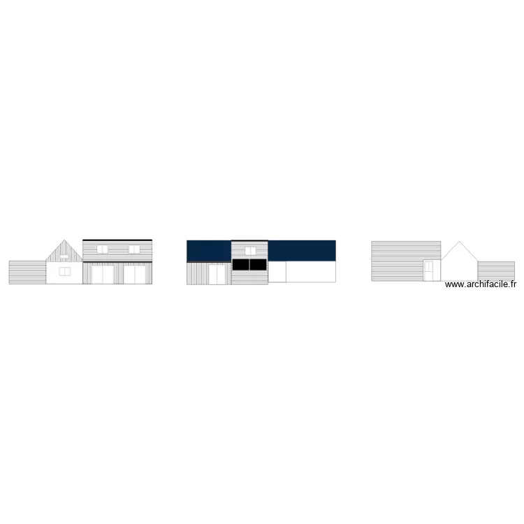 facade veranda. Plan de facade veranda. Plan de