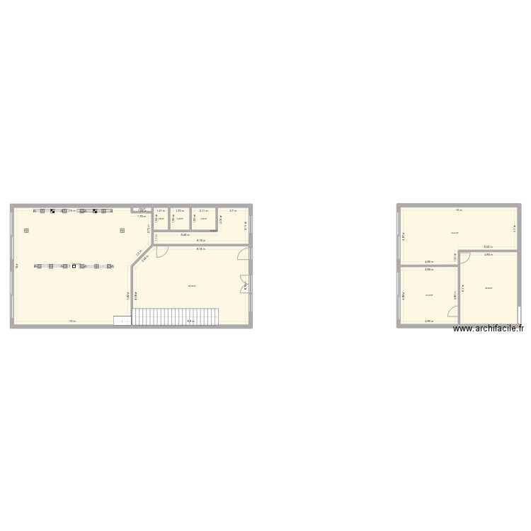 st av technique. Plan de 10 pièces et 295 m2