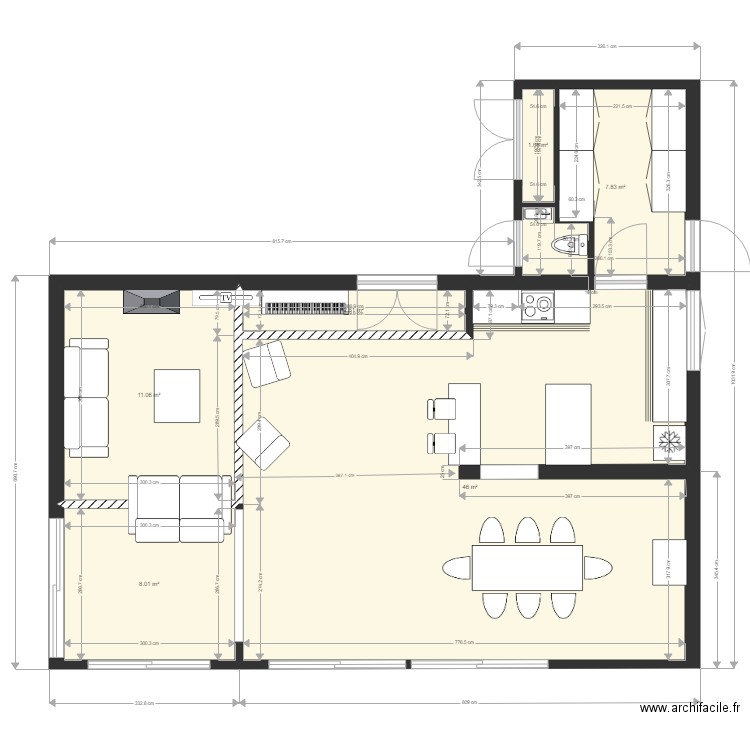 GMotte11b. Plan de 6 pièces et 77 m2