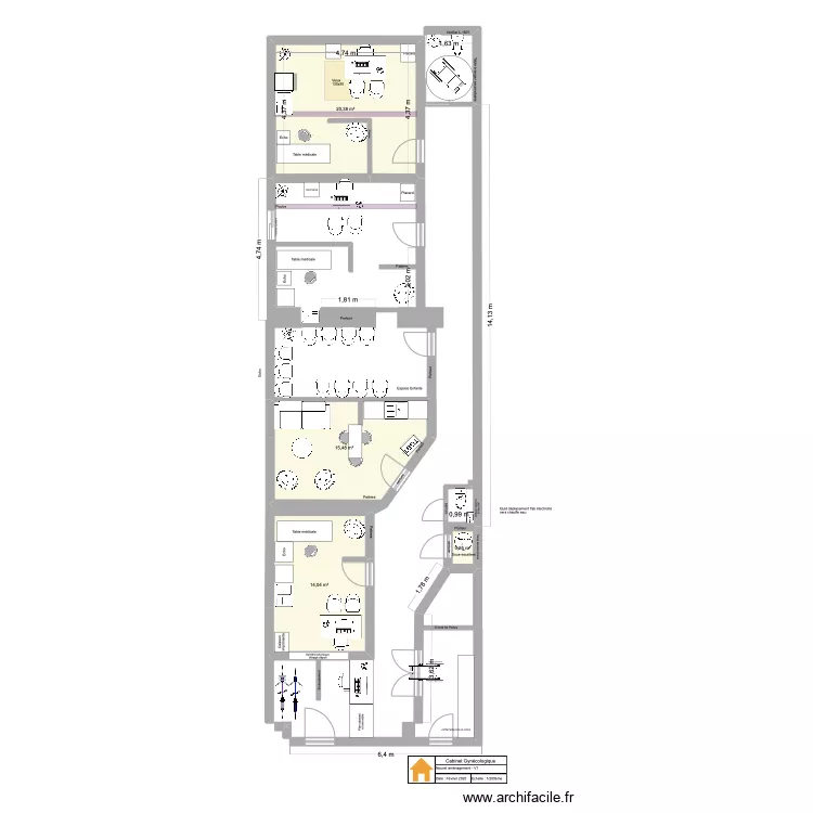 CabGyneco_NewAmenagement_V3. Plan de CabGyneco_NewAmenagement_V3. Plan de