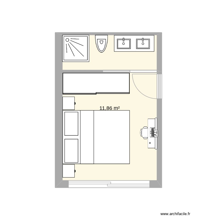 idée chambre 5. Plan de 0 pièce et 0 m2