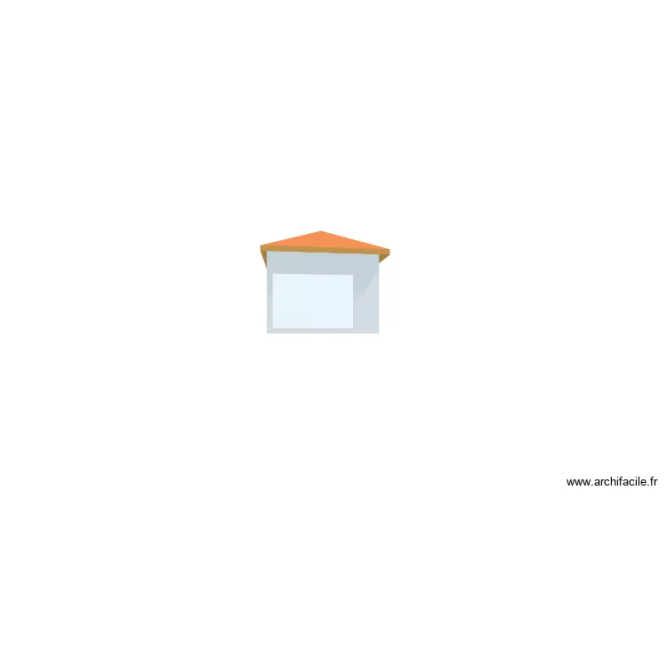 1 garage. Plan de 1  et 25 m²