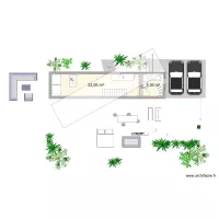 sur terrain 150 m2 - 2 cont. 40ft etage