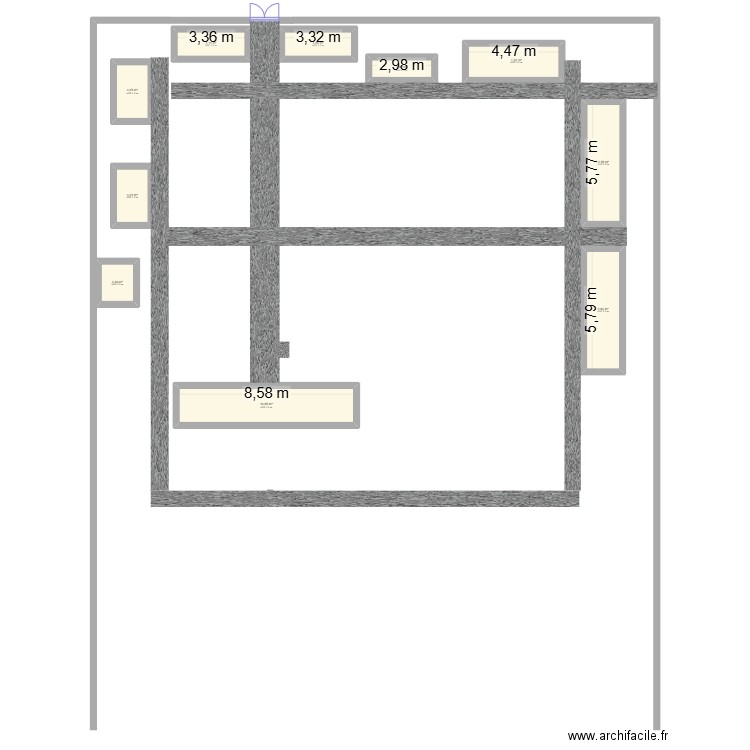sofie1. Plan de 10 pièces et 63 m2