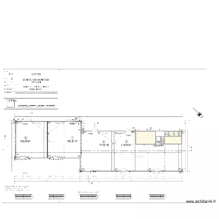 Bistrot Maze. Plan de 9  et 248 m²