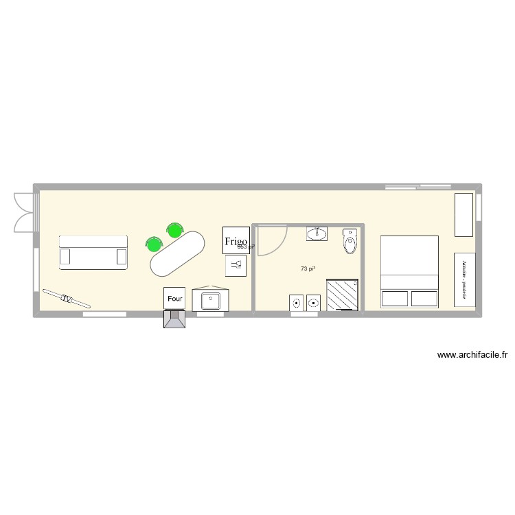 triplex. Plan de 0 pièce et 0 m2
