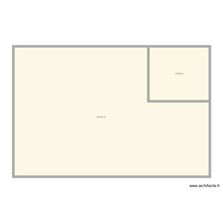keur. Plan de 2  et 141 m²