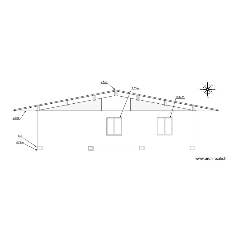 100m2 vue Est. Plan de 100m2 vue Est. Plan de