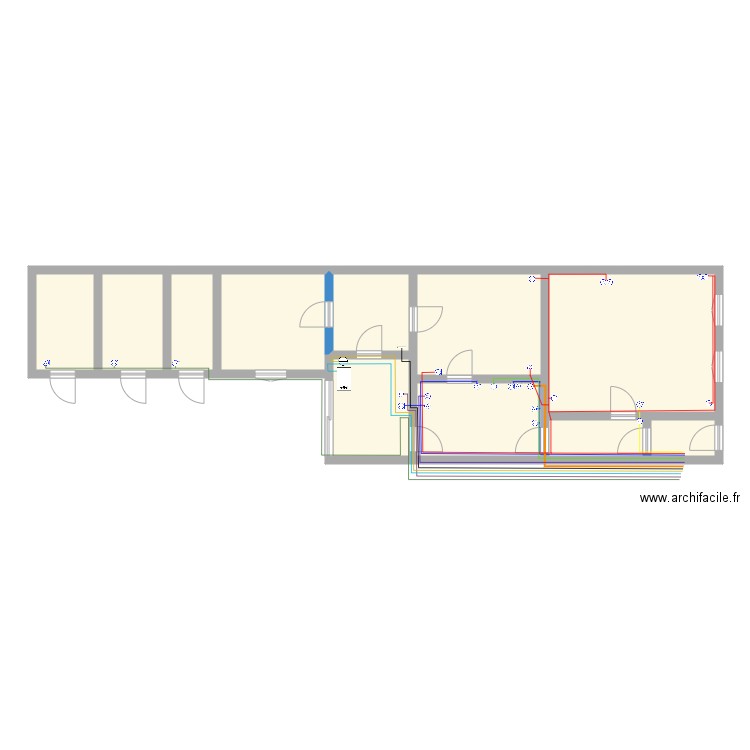 GOUBERT ROCHEFORT ELECT 3. Plan de 11 pièces et 89 m2