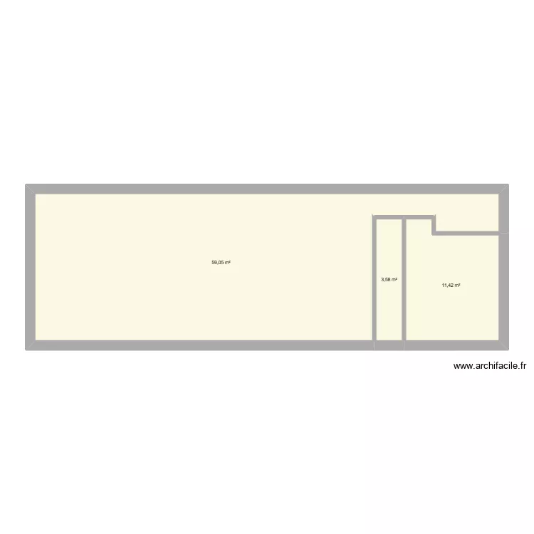 AVP 1 Goesnes. Plan de 3 Pièces et 74 m² AVP 1 Goesnes. Plan de 3 Pièces et 74 m²