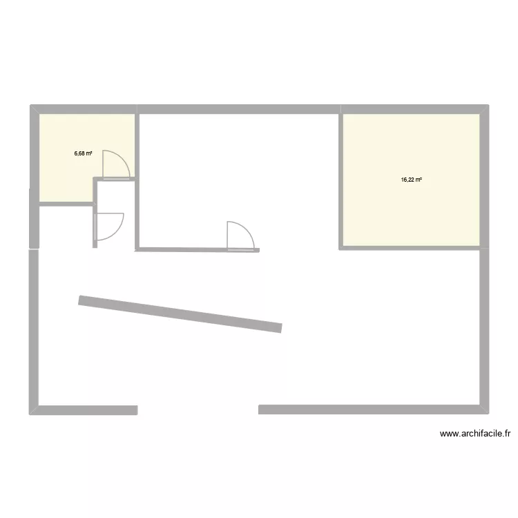 M² appart LA RAVOIRE. Plan de 2 et 23 m² M² appart LA RAVOIRE. Plan de 2 et 23 m²