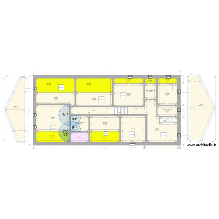 ML24006267 VUILLIER. Plan de 35 pièces et 543 m2