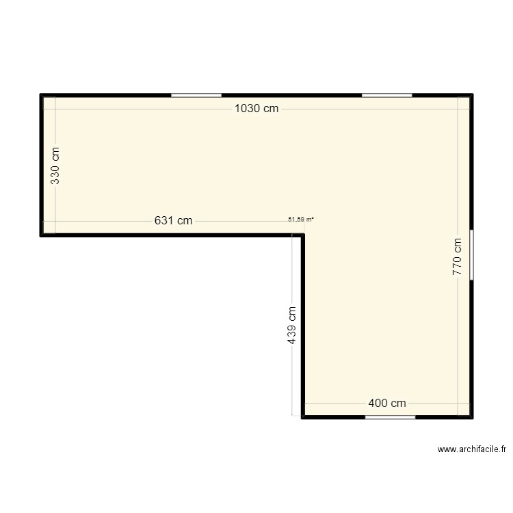Maison St Julien. Plan de 1 pièce et 52 m2