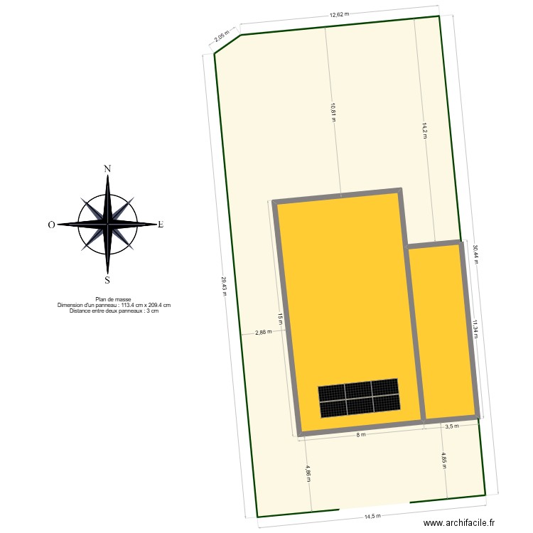 Chauveau Nicolas PDM. Plan de 2 pièces et 146 m2