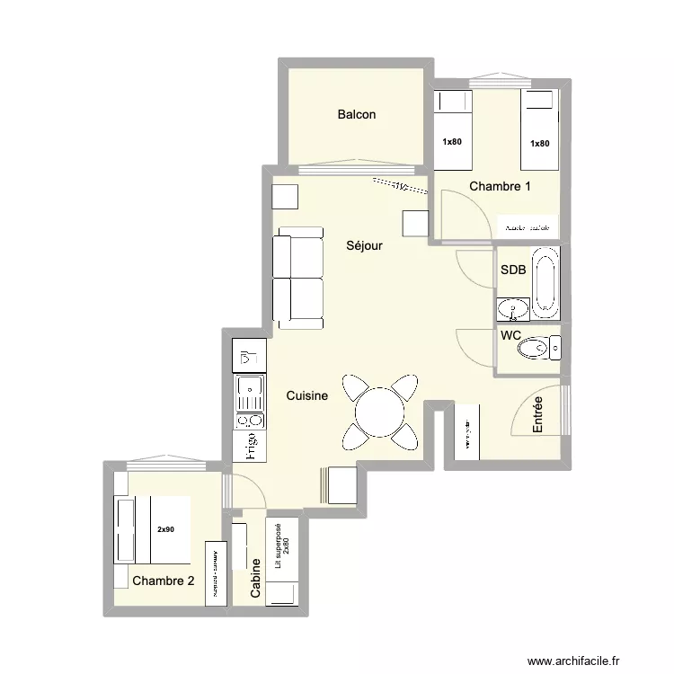Village des Lapons A1. Plan de 