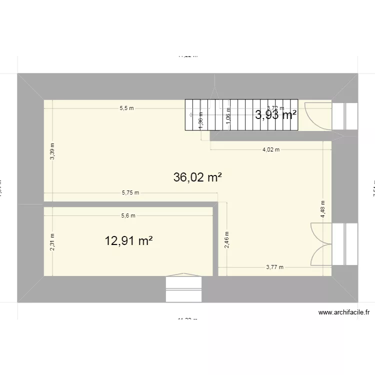 fournil. Plan de 4  et 108 m²